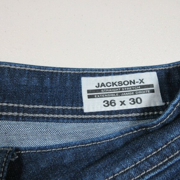 Buffalo David Bitton mens dark Jackson-X straight stretch jeans 36x30 EUC - Picture 4 of 8